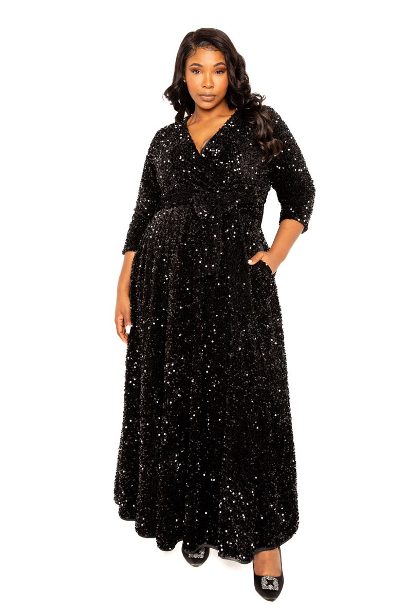 SEQUIN MAXI DRESS Thick SEQUIN MAXI DRESS Thick