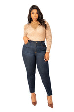 LONG SLEEVE LACE BODYSUIT