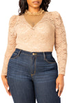 LONG SLEEVE LACE BODYSUIT