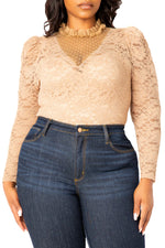 LONG SLEEVE LACE BODYSUIT