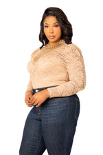 LONG SLEEVE LACE BODYSUIT