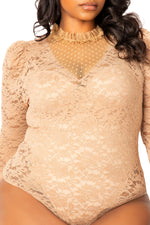 LONG SLEEVE LACE BODYSUIT