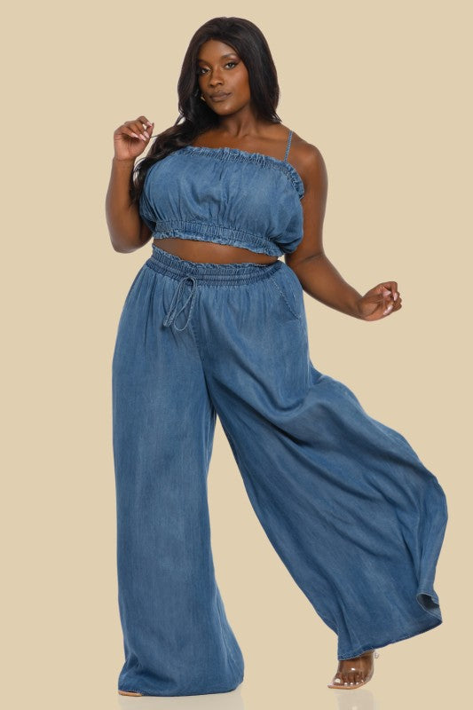 2 PIECE DENIM SET