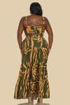 BUSTIER TOP WITH MAXI SKIRT SET