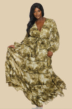 DEEP V 5 TIERED MAXI DRESS (Copy)