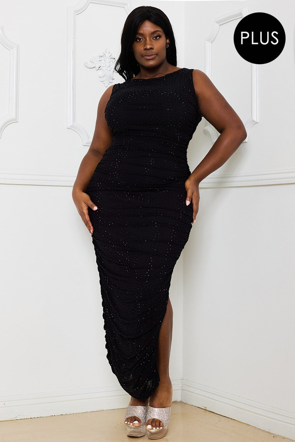 ruched midi dress plus size Amazon.com: KIMCURVY Plus Size Satin Dress Ruched Cowl Neck Sexy Wedding Guest Dress Cocktail Dresses Cami Black 12W : Clothing, Shoes & Jewelry