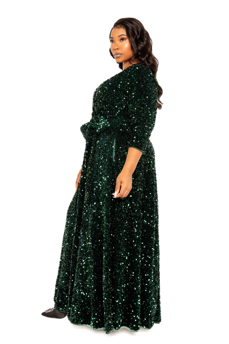 SEQUIN MAXI DRESS Thick SEQUIN MAXI DRESS Thick