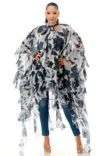 RUFFLE OVERSIZED DRESS