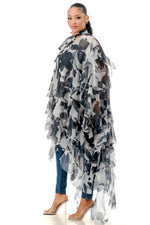 RUFFLE OVERSIZED DRESS