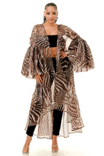RUFFLE KIMONO CARDIGAN
