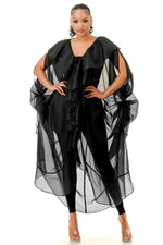 ORGANZA COVER-UP DUSTER