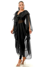 ORGANZA COVER-UP DUSTER
