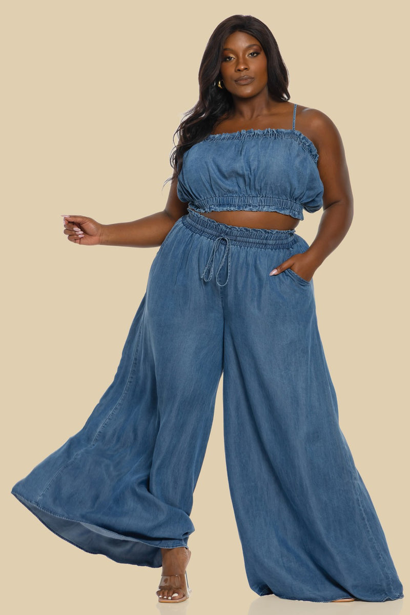 2 PIECE DENIM SET