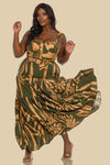 BUSTIER TOP WITH MAXI SKIRT SET