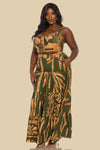 BUSTIER TOP WITH MAXI SKIRT SET