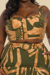 BUSTIER TOP WITH MAXI SKIRT SET