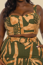 BUSTIER TOP WITH MAXI SKIRT SET