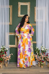 FLORAL PRINT MAXI DRESS