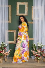 FLORAL PRINT MAXI DRESS