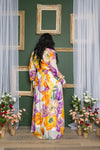 FLORAL PRINT MAXI DRESS