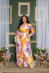 FLORAL PRINT MAXI DRESS