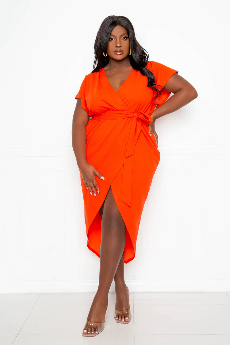 Flutter sales wrap dress